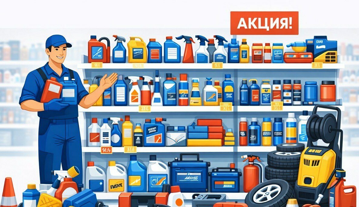 <span style="font-weight: bold;">Магазин автохимии, автокосметики и сопутствующих товаров по уходу за автомобилем</span>